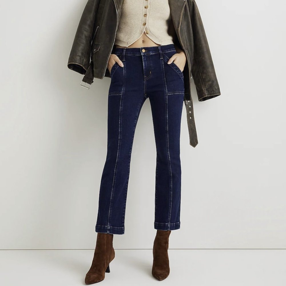 Madewell mid rise seamed pants